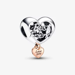 Charme Cœur Pandora Love You Best Friend - 782243C00 (image pour) Charme Cœur Pandora Love You Best Friend - 782243C00