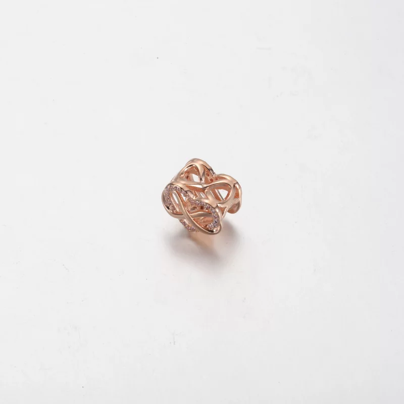 (image pour) Charme Cœur Rose Infini Famille Pandora - 782246C01 - Afficher 2