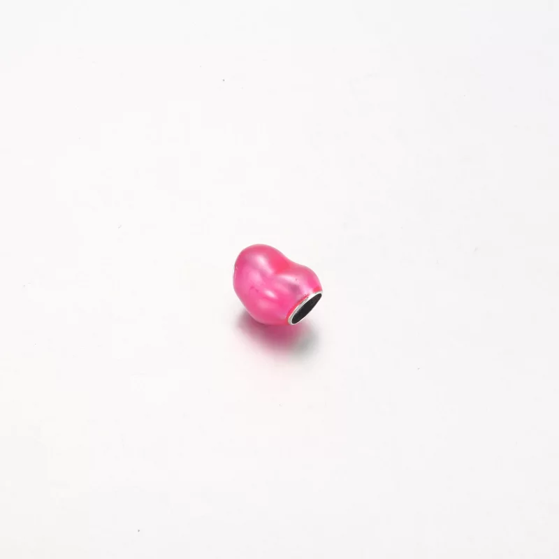 (image pour) Charme Cœur Rose Métallisé Pandora - 799291C03 - Afficher 2