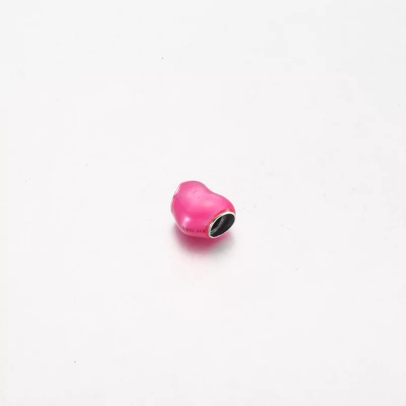 (image pour) Charme Cœur Rose Métallisé Pandora - 799291C03 - Afficher 3