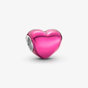 (image pour) Charme Cœur Rose Métallisé Pandora - 799291C03
