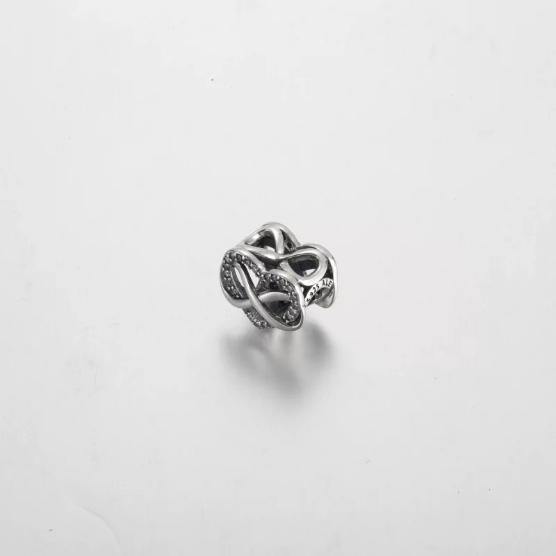 (image pour) Charme Cœur Rouge Infini Famille Pandora - 792246C01 - Afficher 2