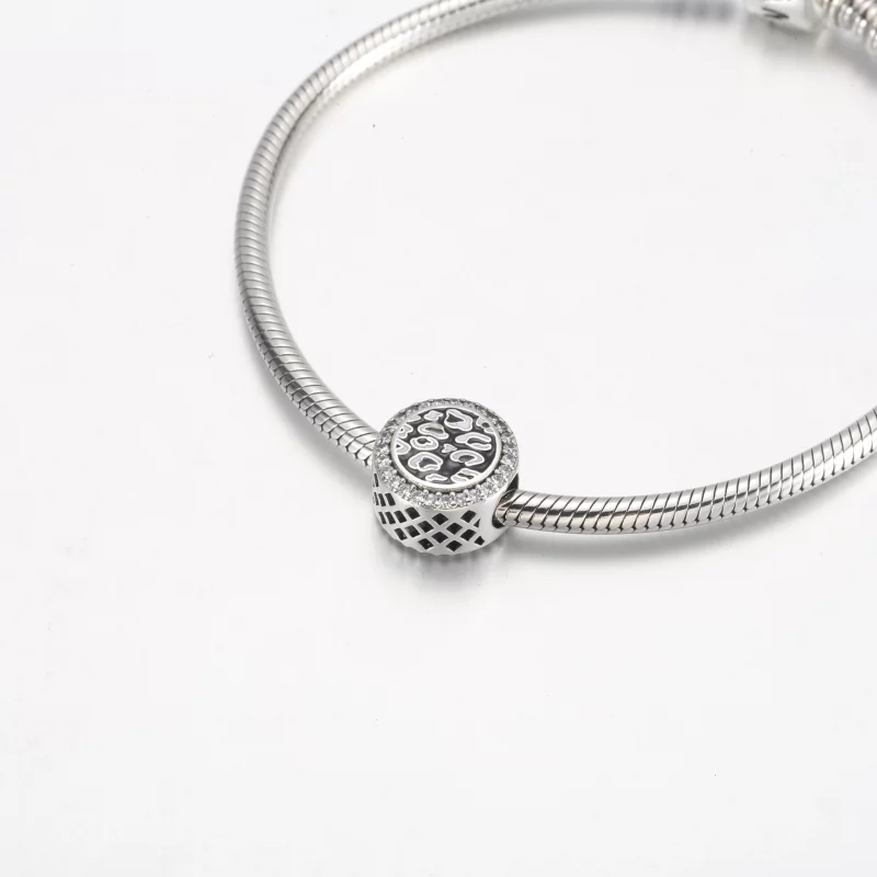 (image pour) Charme en argent sterling imprimé Panthère Noire Pandora - 792016CZ_E023 - Afficher 5