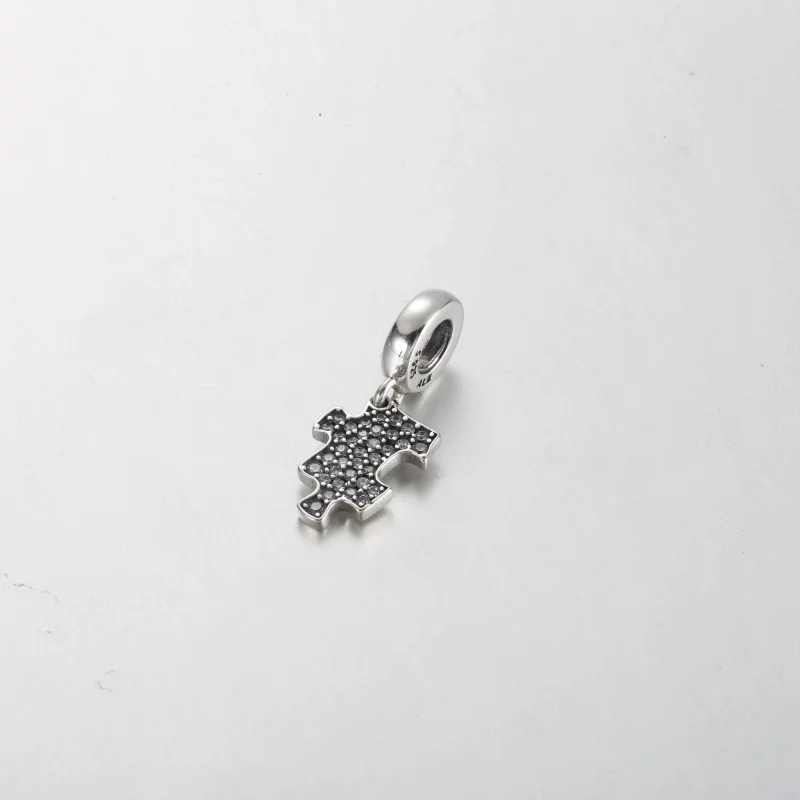 (image pour) Charme Pandora Brillant à Pendentif en Forme de Pièce de Puzzle - 792241C01 - Afficher 2