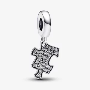 (image pour) Charme Pandora Brillant à Pendentif en Forme de Pièce de Puzzle - 792241C01