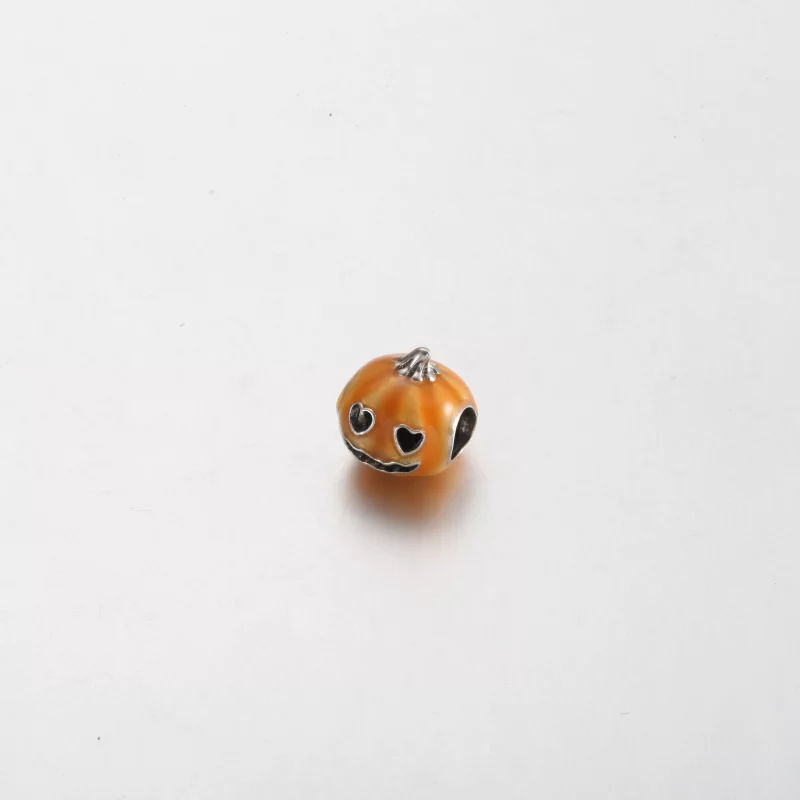 (image pour) Charme Pandora Citrouille Effrayante Fluorescente - 792291C01 - Afficher 2