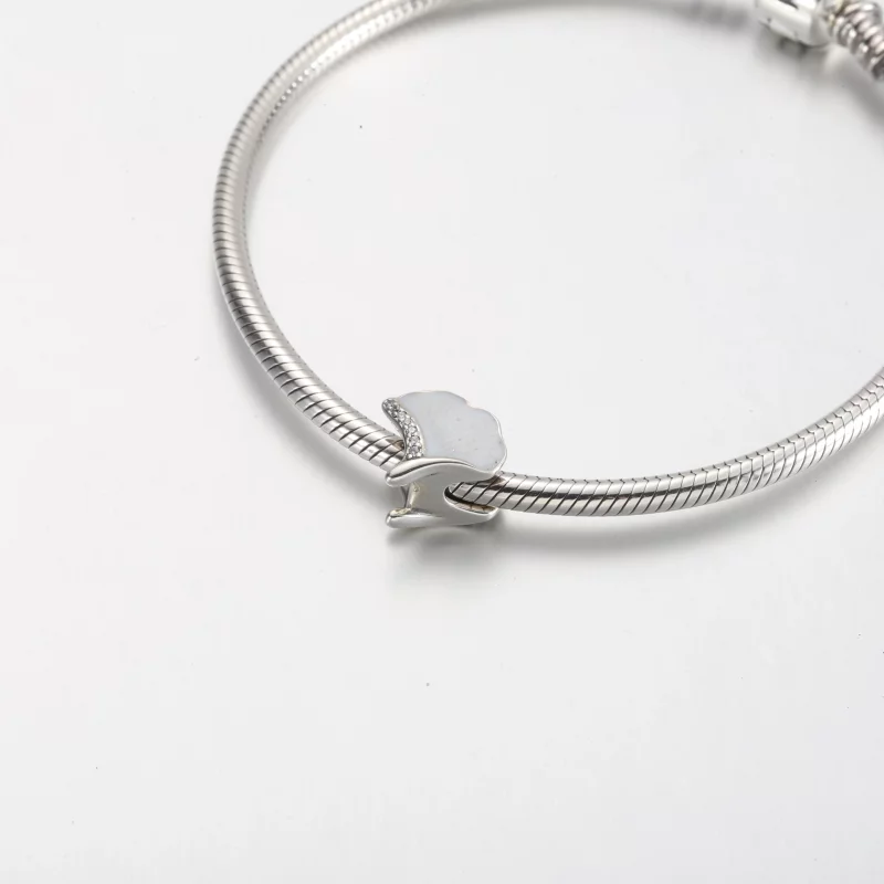 (image pour) Charme Pandora Ginkgo en argent sterling - 792430C01 - Afficher 5