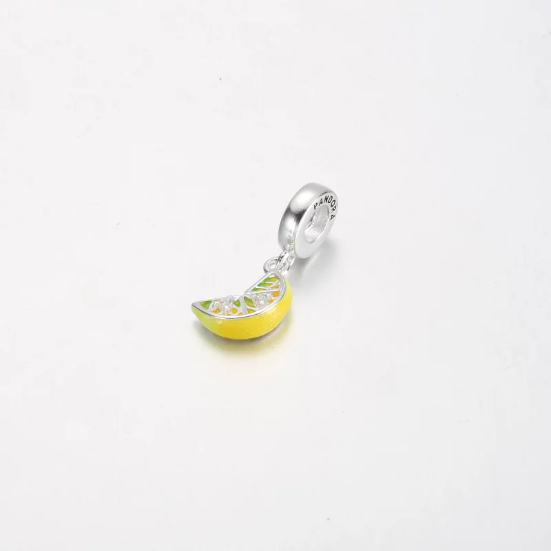 (image pour) Charme pendentif pampille fruit pétillant tranche de citron Pandora - 791696C01 - Afficher 2