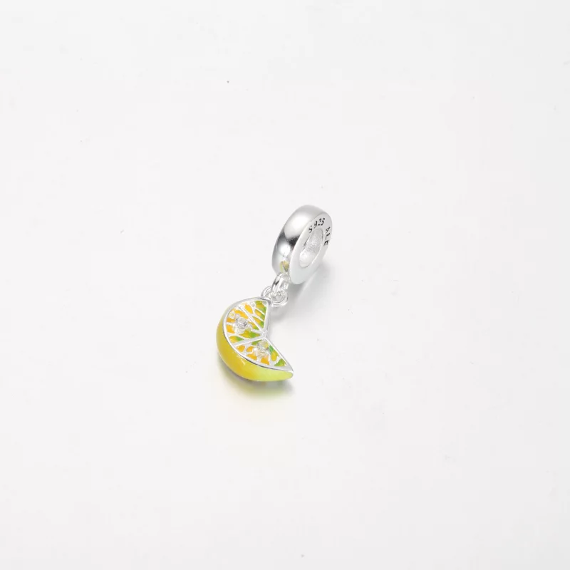 (image pour) Charme pendentif pampille fruit pétillant tranche de citron Pandora - 791696C01 - Afficher 3