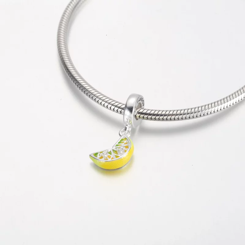 (image pour) Charme pendentif pampille fruit pétillant tranche de citron Pandora - 791696C01 - Afficher 4
