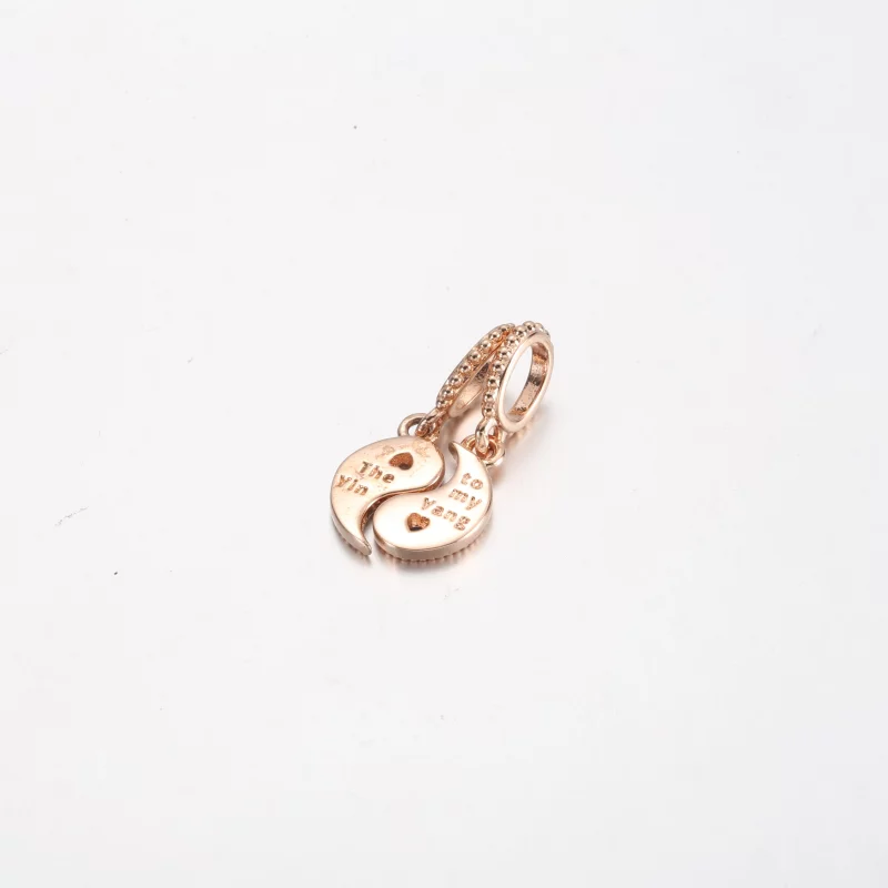 (image pour) Charme Pendentif Scintillant Yin & Yang Séparable Pandora - 780098C01 - Afficher 3