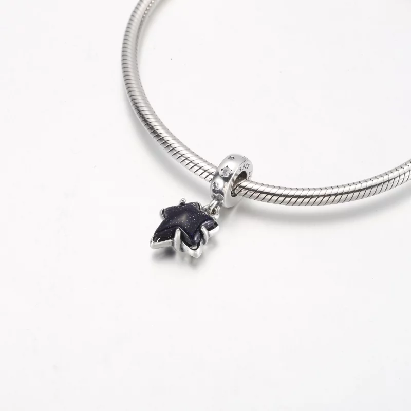 (image pour) Charme à Pendentif Étoile Galaxie Céleste en Verre de Murano Pandora - 792368C01 - Afficher 4