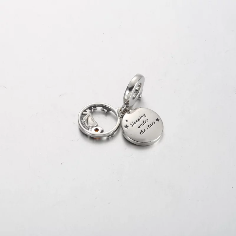 (image pour) Charmes doubles Pendentif Nuit étoilée de camping Pandora - 791686C01 - Afficher 3