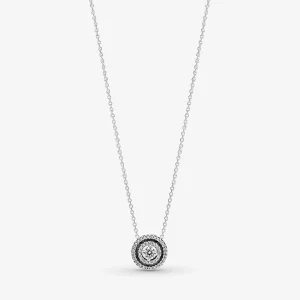 (image pour) Collier Pandora Éclat Double Halo - 399414C01-45