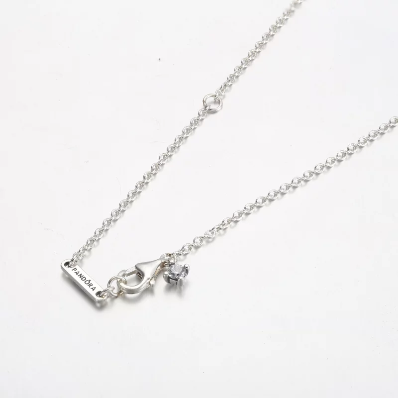 (image pour) Collier Pendent Cœur Double Étincelant Pandora - 391229C01 - Afficher 4