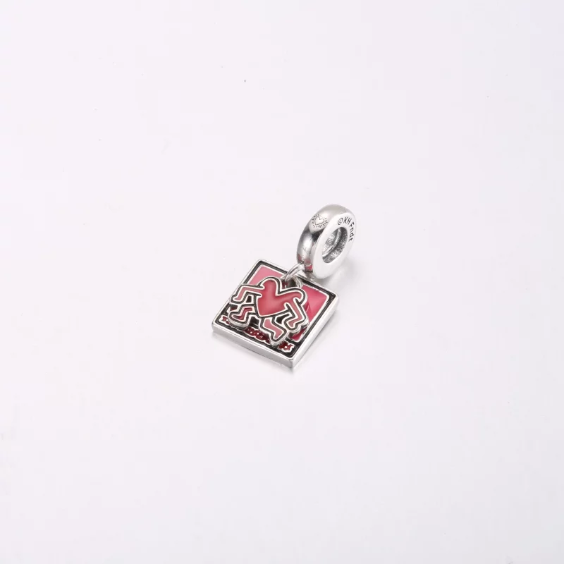 (image pour) Keith Haring™ x Pandora Cœur Marchant Double Pendentif - 792216C01 - Afficher 2
