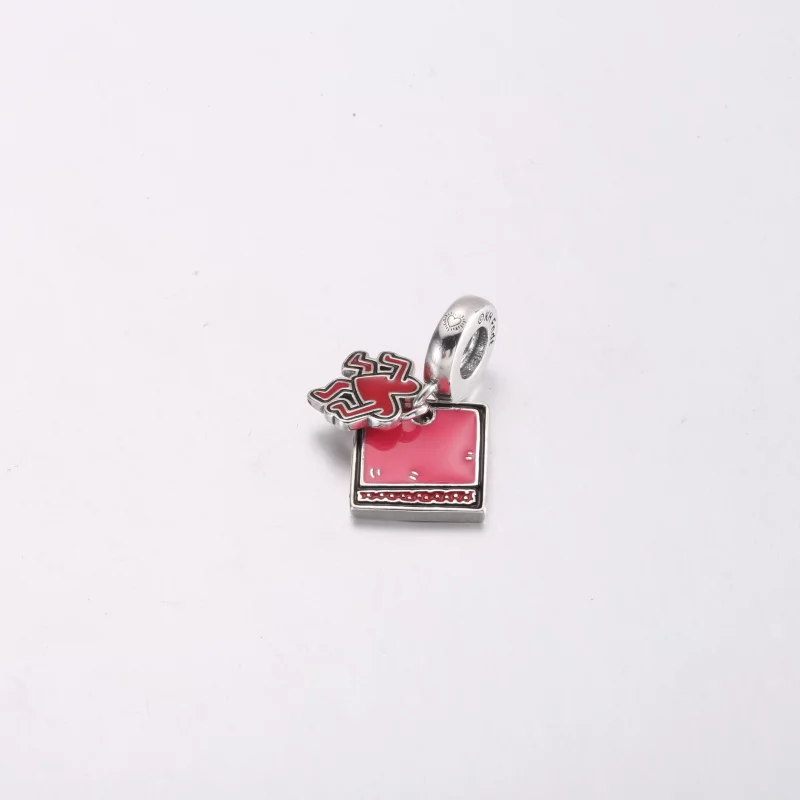 (image pour) Keith Haring™ x Pandora Cœur Marchant Double Pendentif - 792216C01 - Afficher 3
