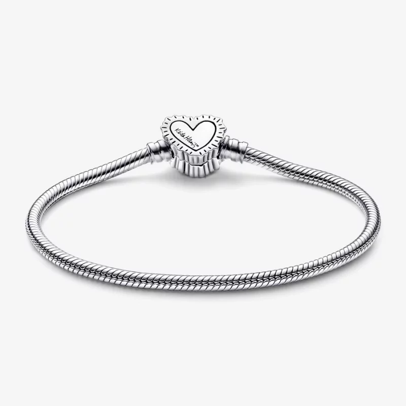 (image pour) Keith Haring™ x Pandora Moments Bracelet Chaîne Serpent Cœur Radieux - 592217C01 - Afficher 6