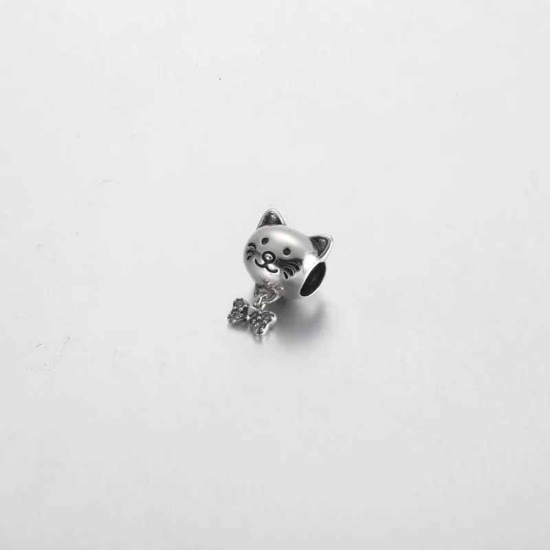 (image pour) Pandora Charm Chat et Noeud pour Animal de Compagnie - 792255C01 - Afficher 2