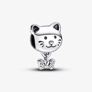 (image pour) Pandora Charm Chat et Noeud pour Animal de Compagnie - 792255C01