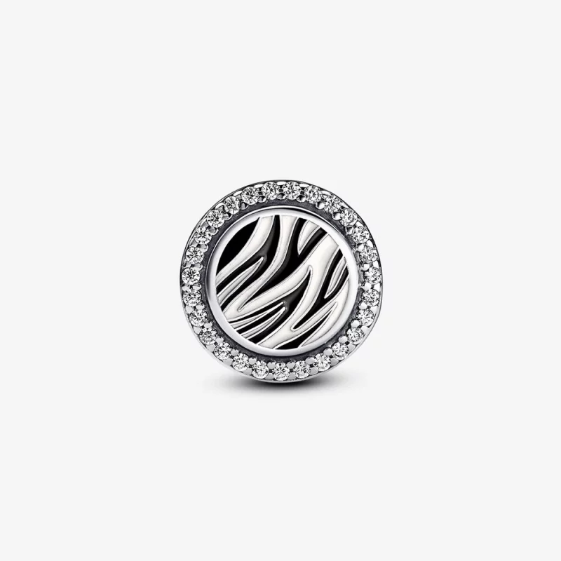 (image pour) Pandora Charm en argent sterling imprimé zébré - 792016CZ_E025 - Afficher 6