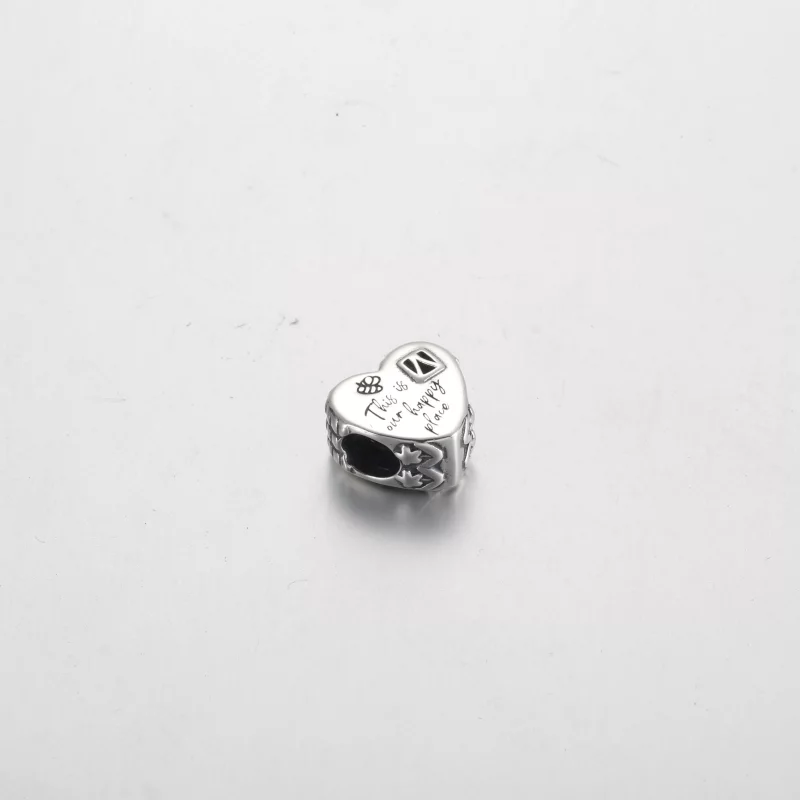 (image pour) Pandora Charm Maison Cœur Lieu de Bonheur - 792249C00 - Afficher 3