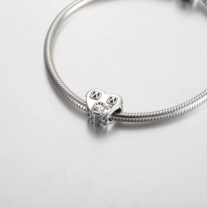 (image pour) Pandora Charm Maison Cœur Lieu de Bonheur - 792249C00 - Afficher 5