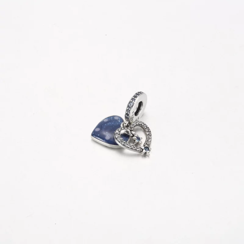 (image pour) Pandora Céleste Cœur en Étoile Filante Double Pendentif - 792356C01 - Afficher 2