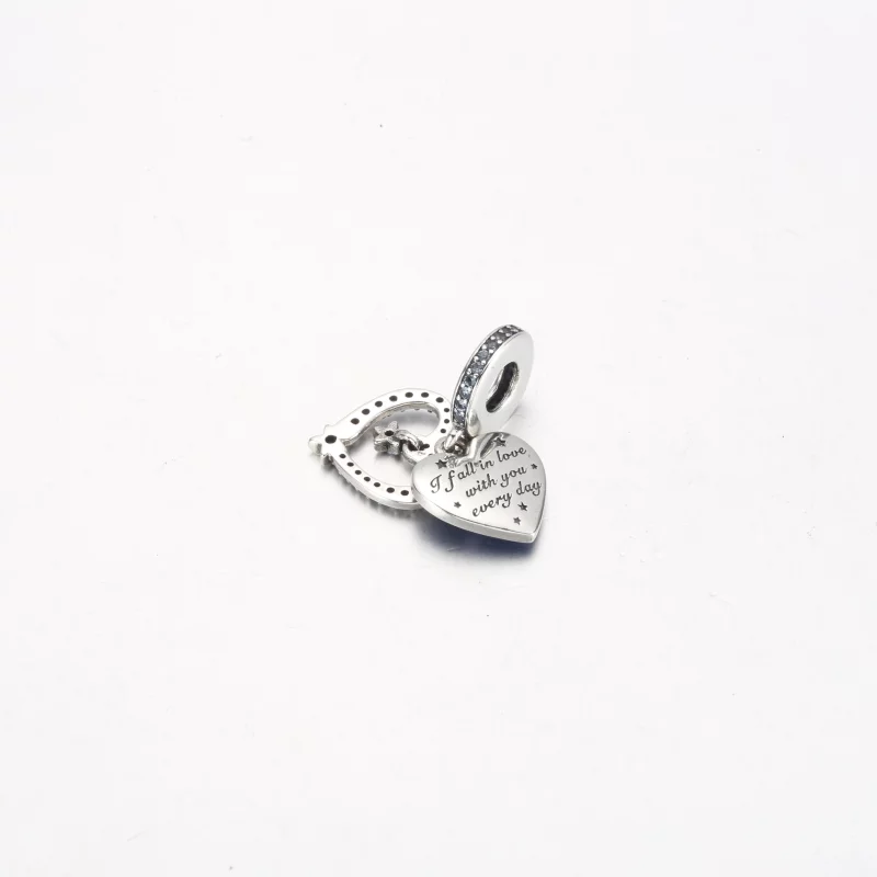 (image pour) Pandora Céleste Cœur en Étoile Filante Double Pendentif - 792356C01 - Afficher 3