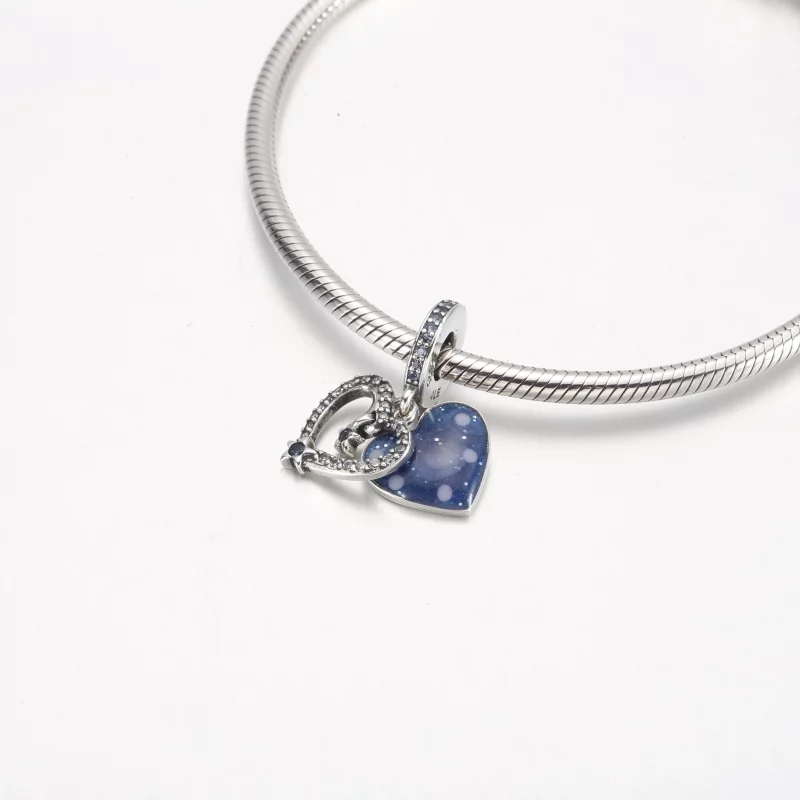 (image pour) Pandora Céleste Cœur en Étoile Filante Double Pendentif - 792356C01 - Afficher 4