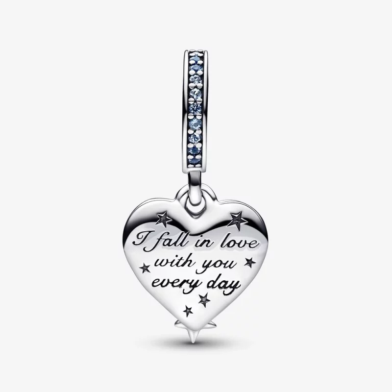 (image pour) Pandora Céleste Cœur en Étoile Filante Double Pendentif - 792356C01 - Afficher 5