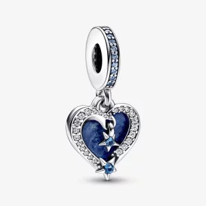(image pour) Pandora Céleste Cœur en Étoile Filante Double Pendentif - 792356C01