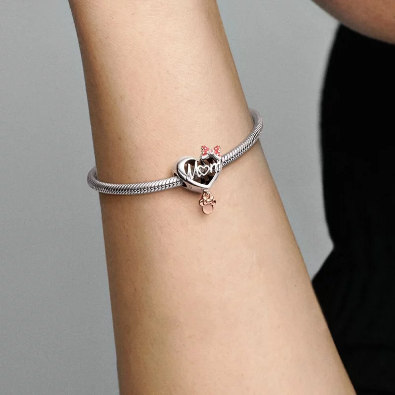 (image pour) Pandora Disney Minnie Mouse Cœur de Maman Charm - 781142C01 - Afficher 6