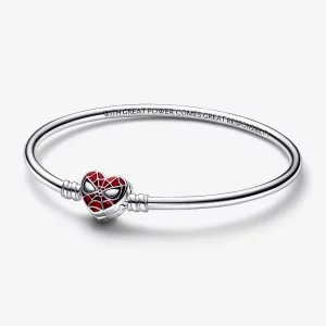 (image pour) Pandora Moments Marvel Spider-Man Bracelet à Fermoir Masque - 592324C01