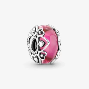 (image pour) Pandora Révélez Votre Amour Charme en Verre de Murano Rose - 791159C00