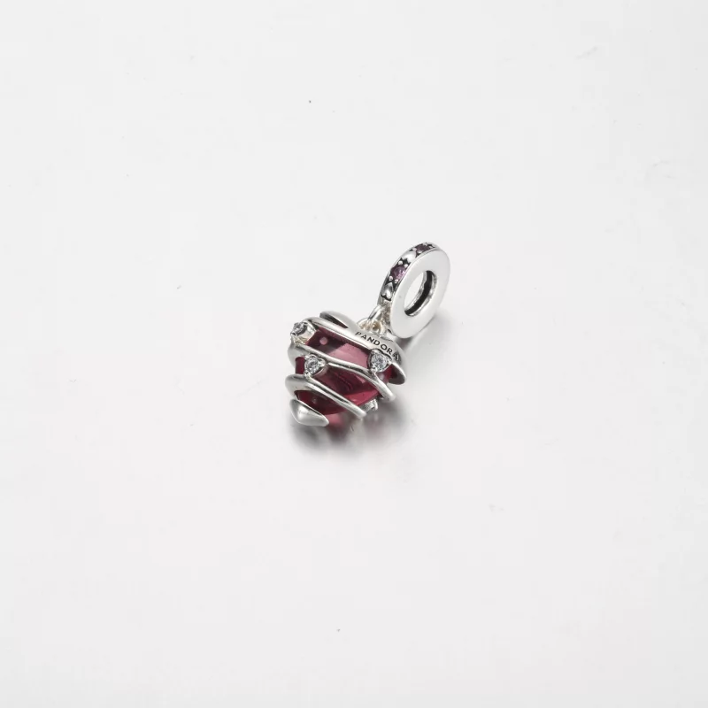 (image pour) Pandora Révélez Votre Amour Cœur Spirale Charm Pendentif - 791131C01 - Afficher 3