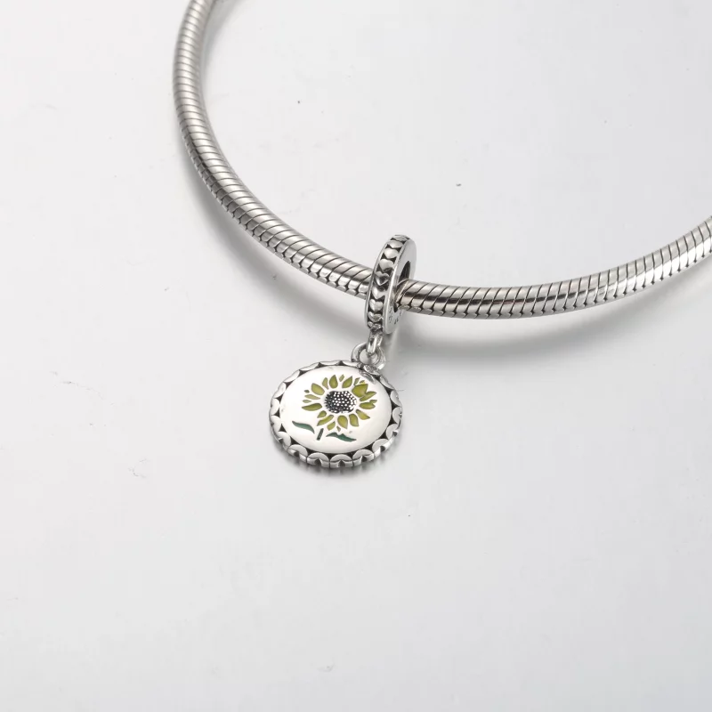 (image pour) Pandora Sunflower Love For All Charmes à Pendentif - 792018C00_E030 - Afficher 4