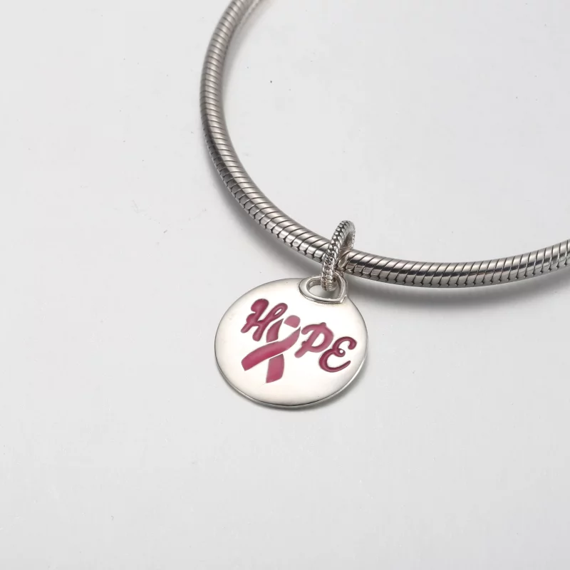 (image pour) Pendent Ruban Rose Pandora Hope - ENG398610C00_9 - Afficher 4