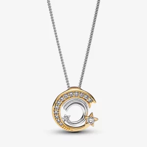 Pendentif et collier Étoile filante Pandora - 362204C01 (image pour) Pendentif et collier Étoile filante Pandora - 362204C01
