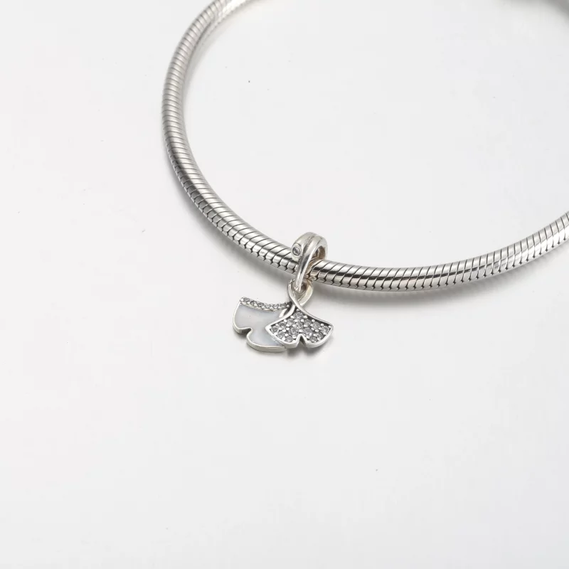 (image pour) Pendentif Pandora Ginkgo en argent sterling - 792429C01 - Afficher 4