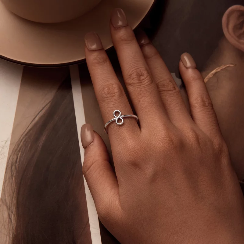 (image pour) Bague Infinity Ouverte Style PANDORA - SCR996-E - Afficher 6