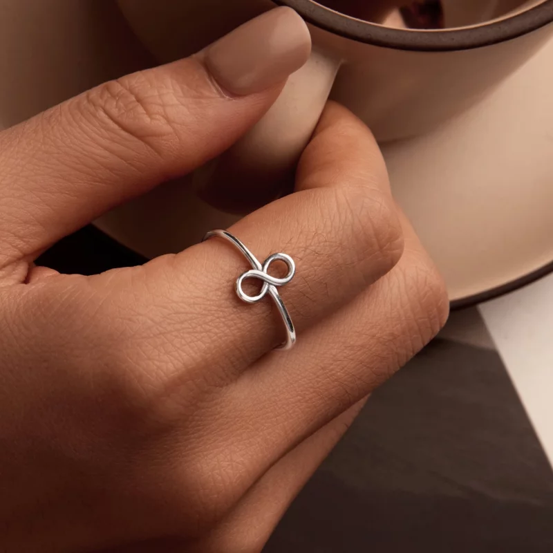 (image pour) Bague Infinity Ouverte Style PANDORA - SCR996-E - Afficher 7