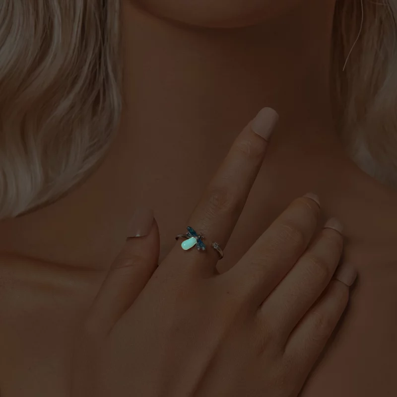 (image pour) Bague ouverte Luciole Style PANDORA - BSR514-E - Afficher 6
