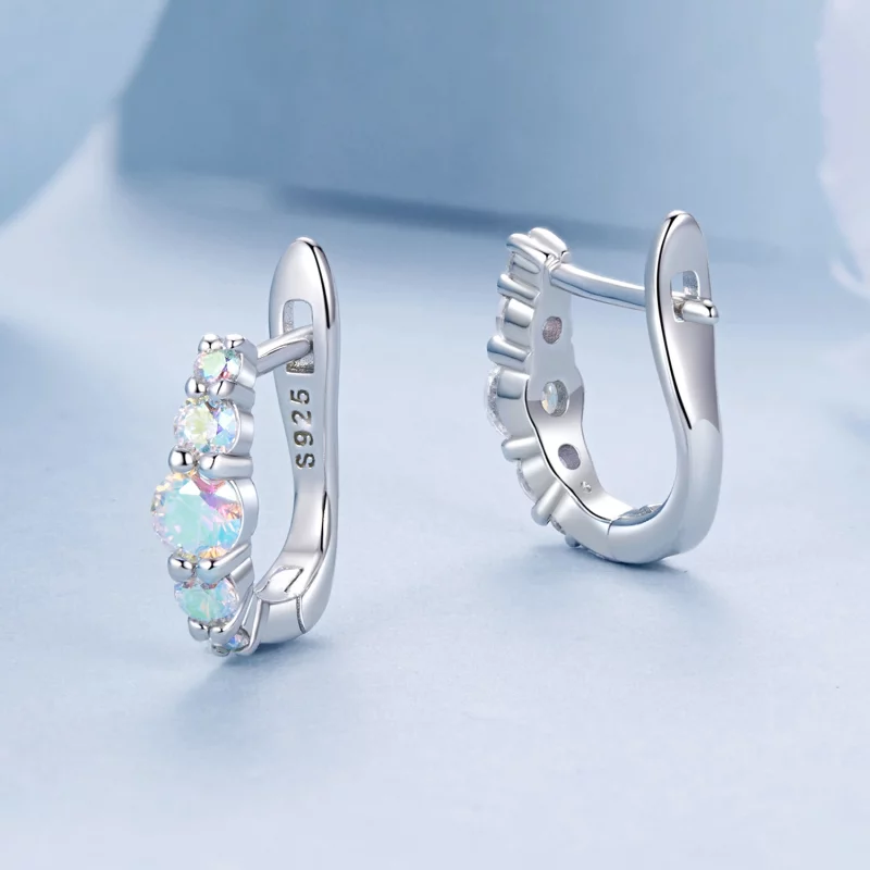 (image pour) Boucles d'oreilles colorées style PANDORA - BSE960 - Afficher 3