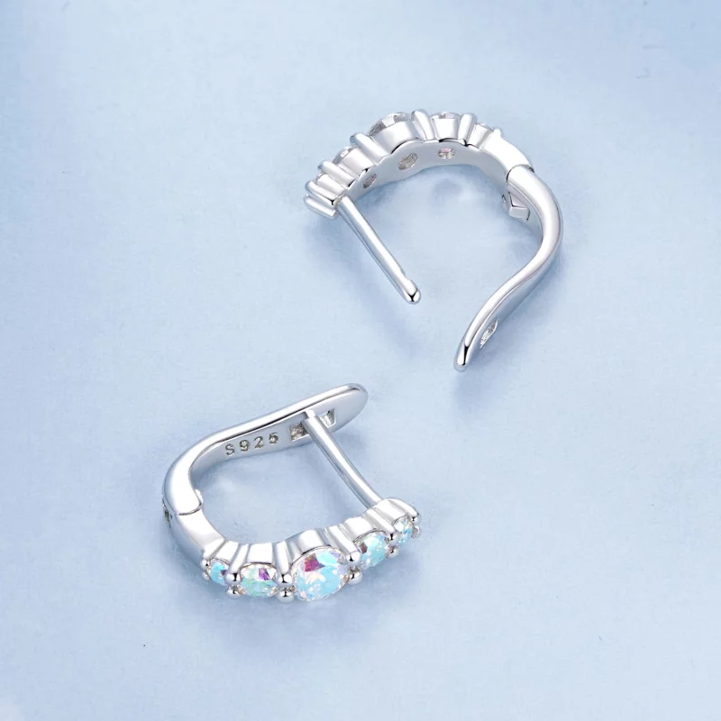 (image pour) Boucles d'oreilles colorées style PANDORA - BSE960 - Afficher 4
