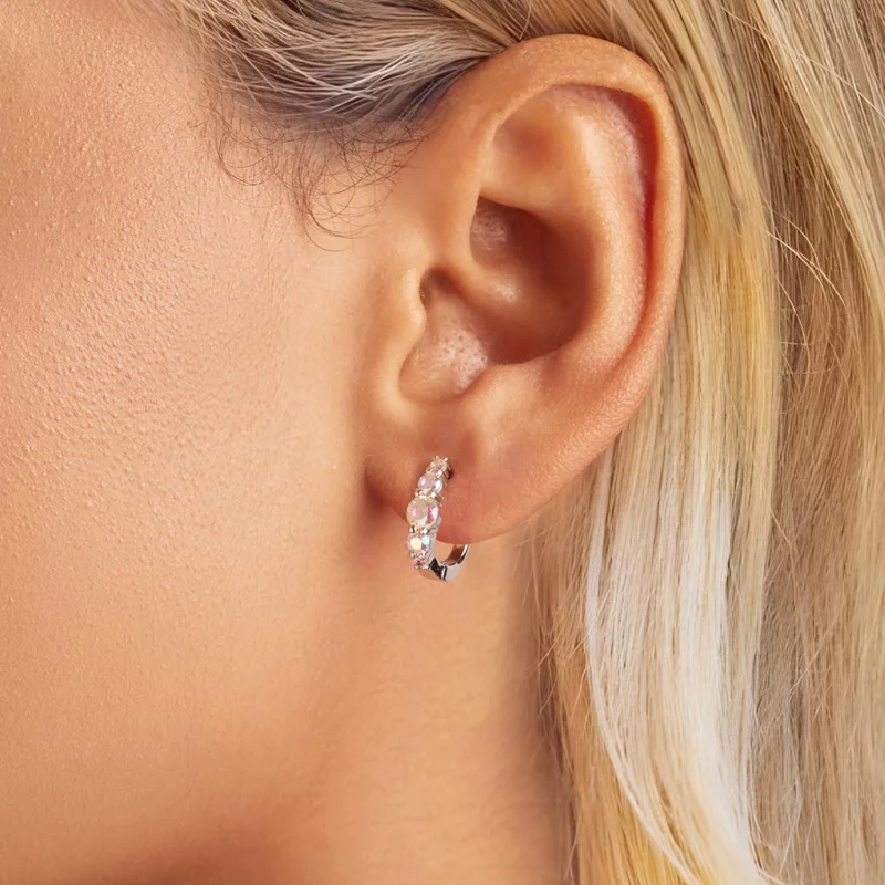 (image pour) Boucles d'oreilles colorées style PANDORA - BSE960 - Afficher 5