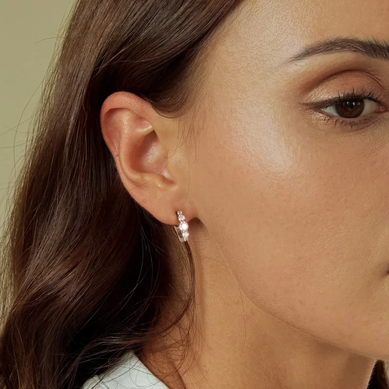 (image pour) Boucles d'oreilles colorées style PANDORA - BSE960 - Afficher 7
