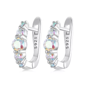 (image pour) Boucles d'oreilles colorées style PANDORA - BSE960