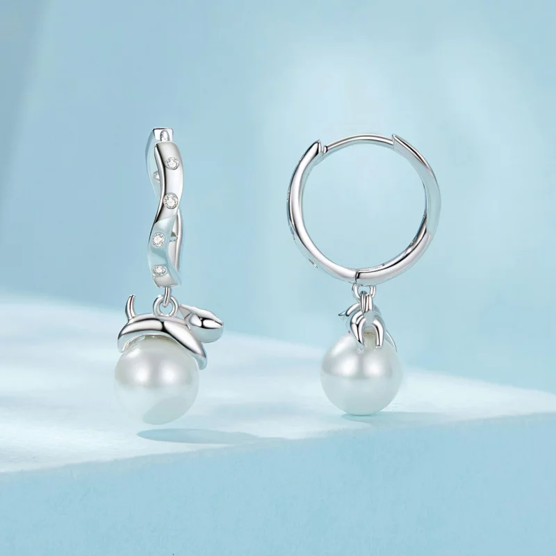 (image pour) Boucles d'oreilles Coquille Chat Style PANDORA - SCE1692 - Afficher 2