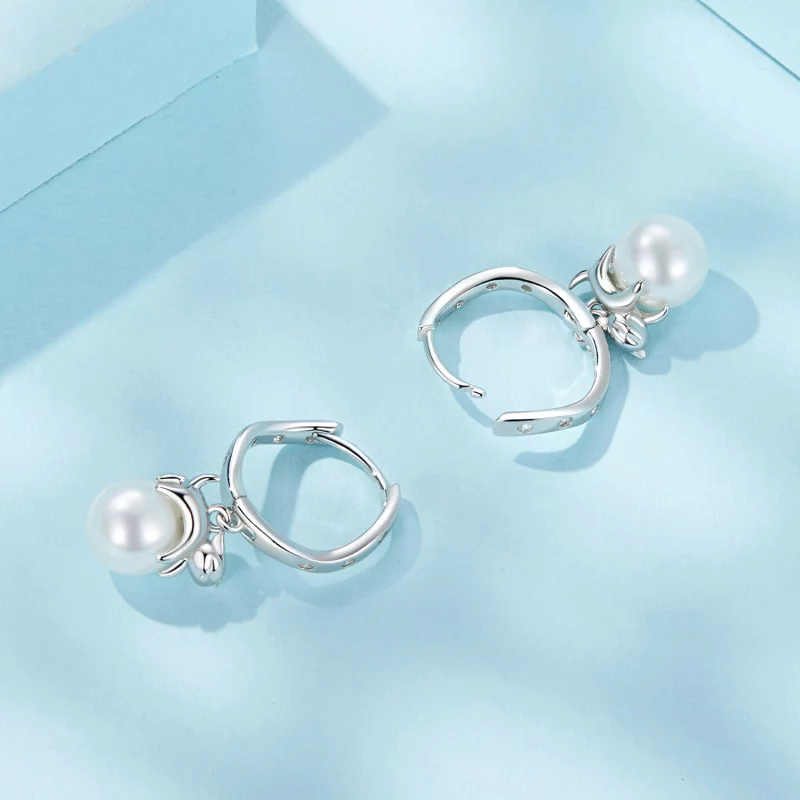 (image pour) Boucles d'oreilles Coquille Chat Style PANDORA - SCE1692 - Afficher 4